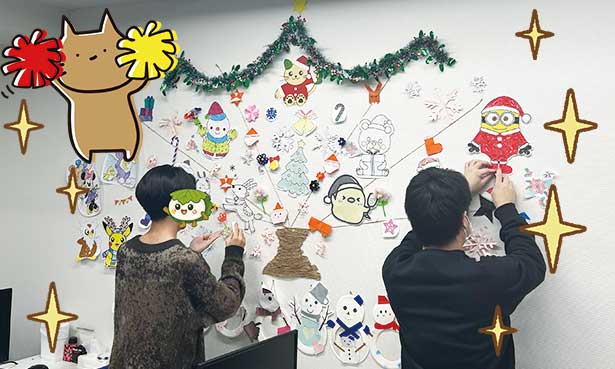 かしわの木、装飾張り替え中